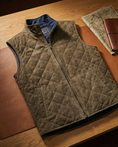 Paulinho - Suede Quilted Vest