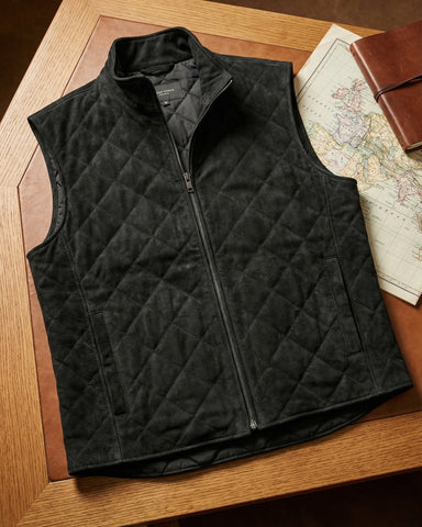 Paulinho - Suede Quilted Vest