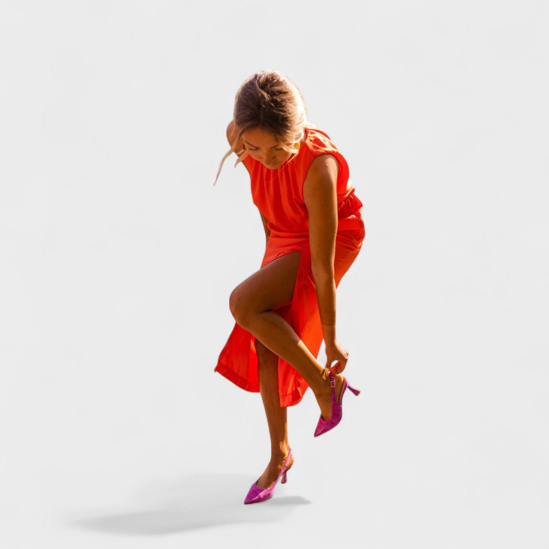 Danella - Stylish Sleeveless Midi Dress