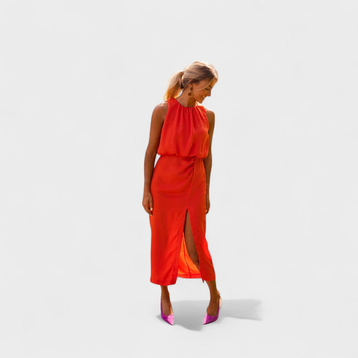 Danella - Stylish Sleeveless Midi Dress