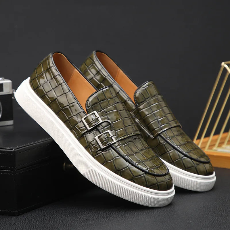 Valik - Crocodile Pattern Loafer