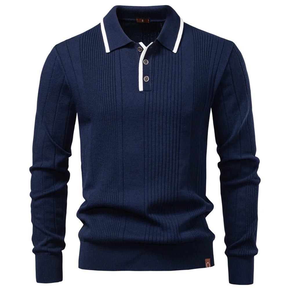 Borcho - Long Sleeve Winter Polo Shirt