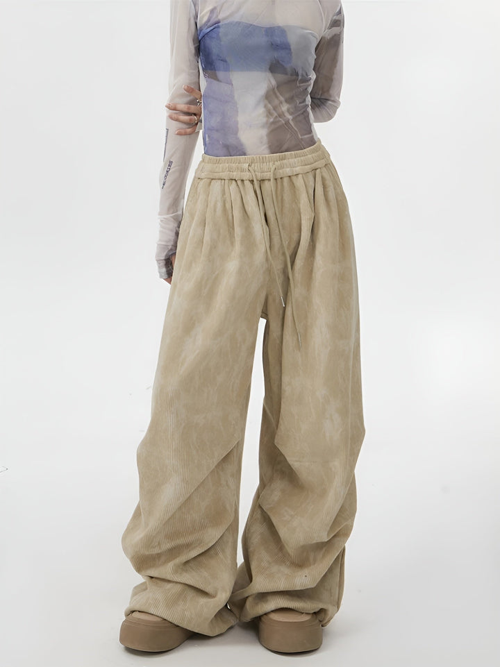 Natasia - Wide Leg and Elastic Waist Pants