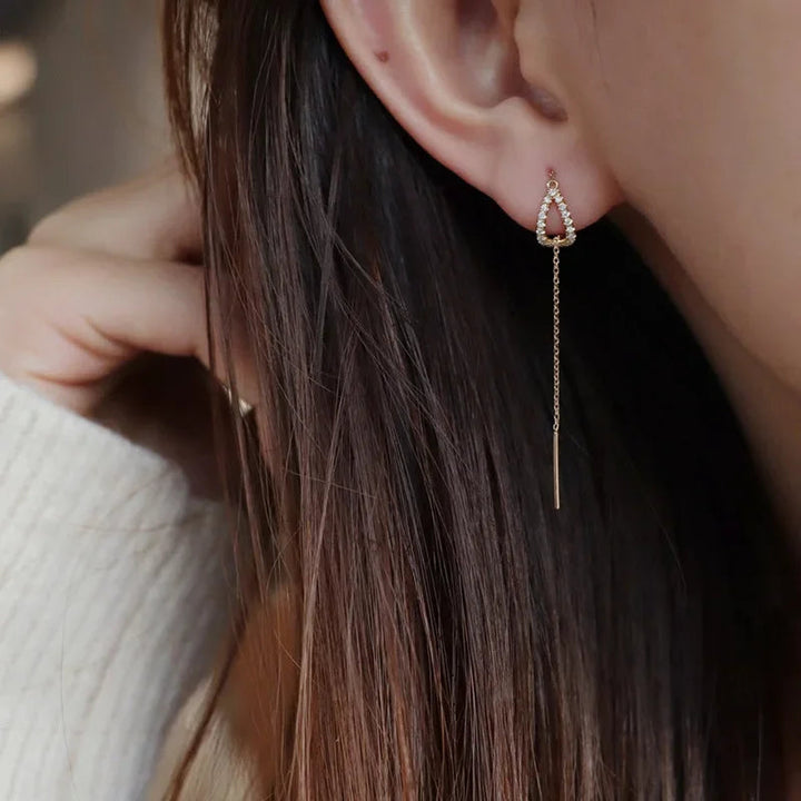Soazig - Drop Ear Line Long Hanging Earrings