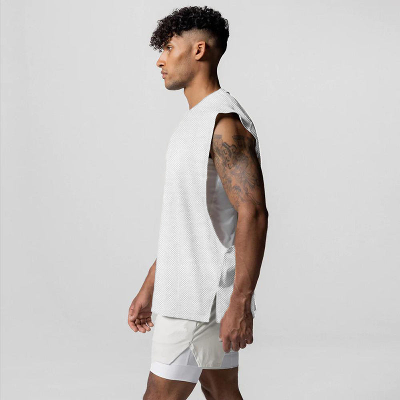 Julius - Round Neck Vest With Open Side