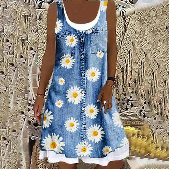 Natasza - Soft And Elegant Denim Dress