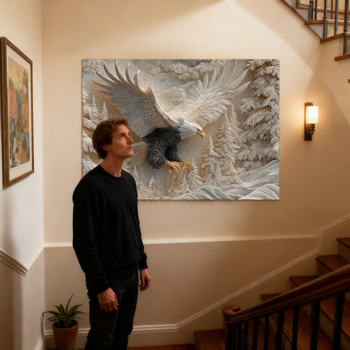 TalonCraft - Carved Eagle Puzzle Home Decor