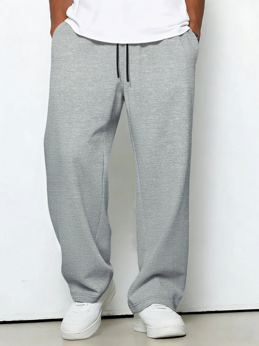 Messi - Casual Drawstring Wide Leg Trousers