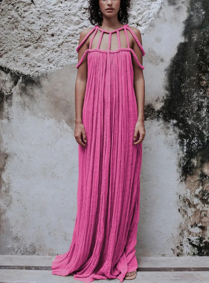 Nuriya - Sleeveless and Backless Long Dress