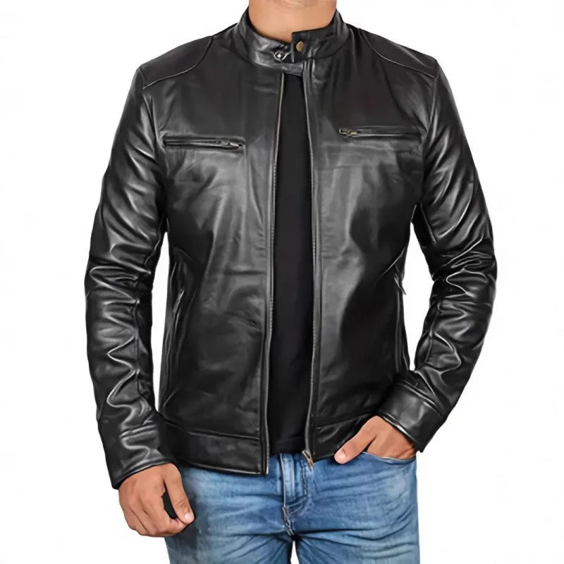 Daouda - Elegant Leather Jacket