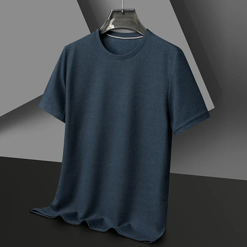 Sajid - Textured Short Sleeve Crew Neck Shirt