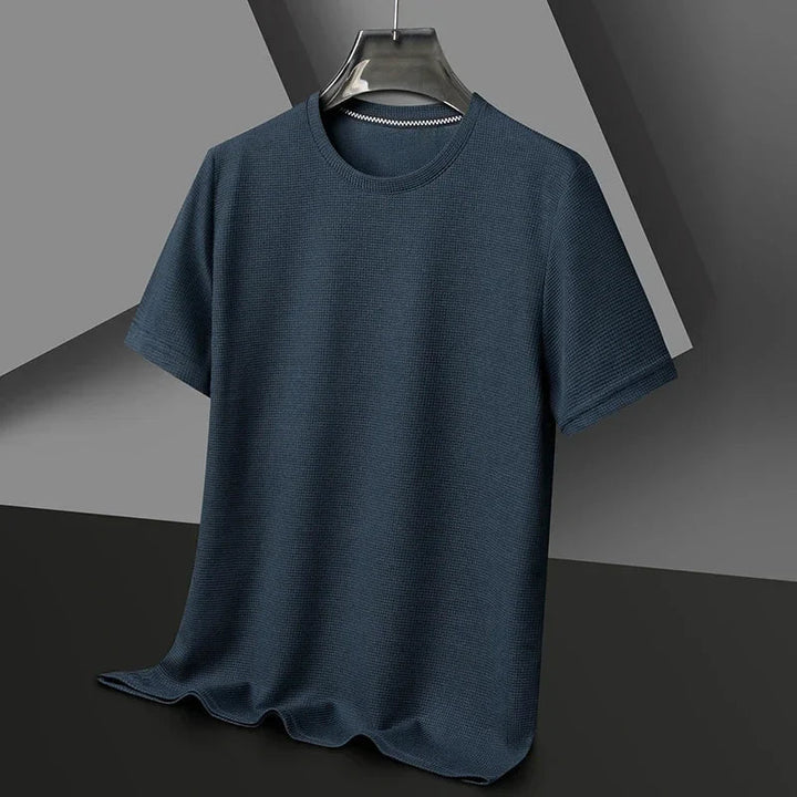Sajid - Textured Short Sleeve Crew Neck Shirt