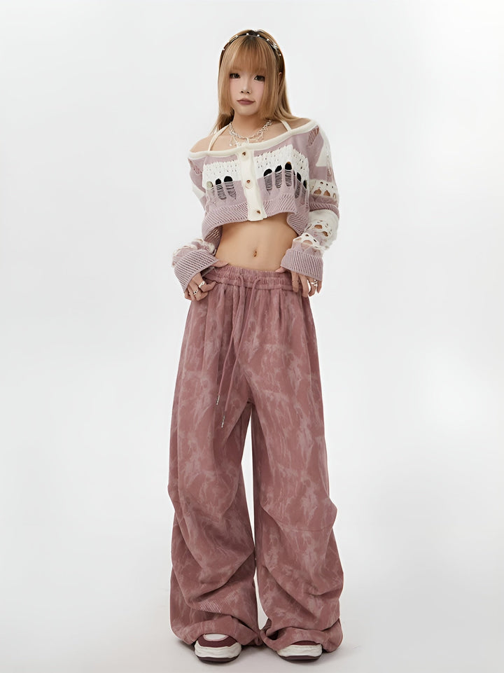 Natasia - Wide Leg and Elastic Waist Pants