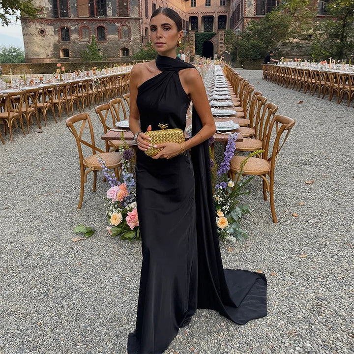 Lucila - Halter Neck Maxi Dress