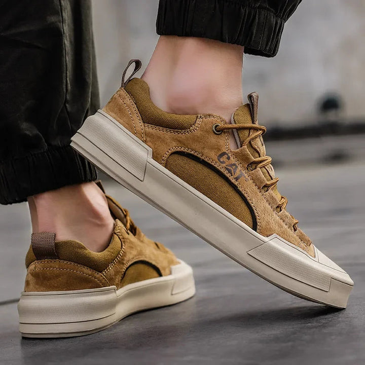 Voltform - Casual Suede Lace Up Sneakers
