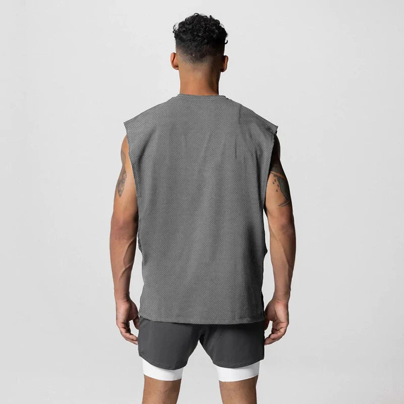 Julius - Round Neck Vest With Open Side