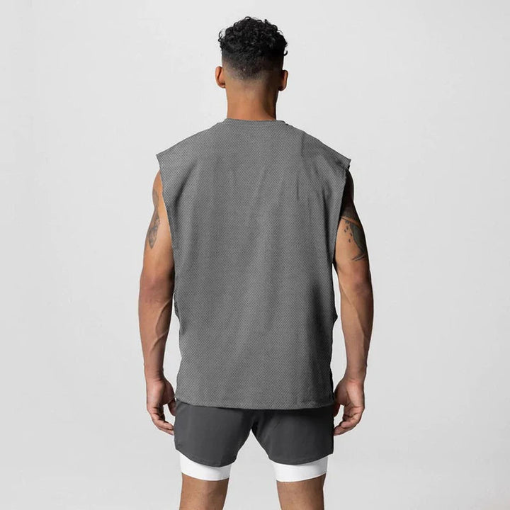 Julius - Round Neck Vest With Open Side