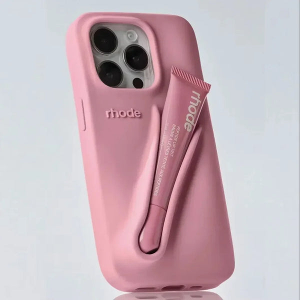 LuxeLoop - iPhone Silicone Case with Lipstick Holder