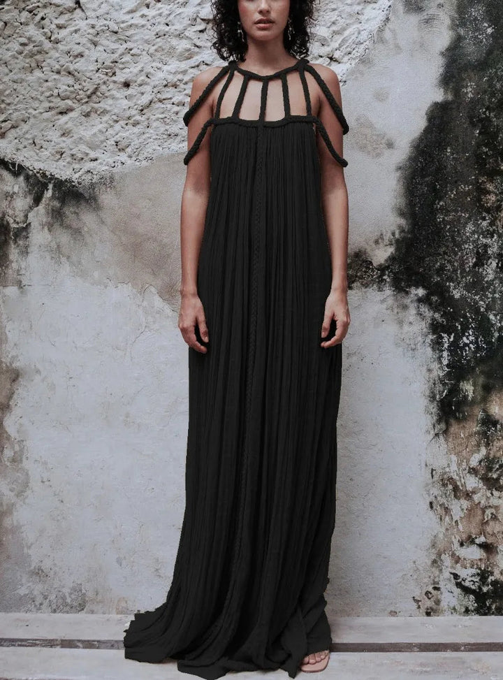 Nuriya - Sleeveless and Backless Long Dress