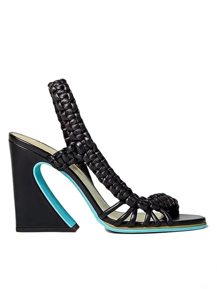 Sanna - Braided Heel Sandal