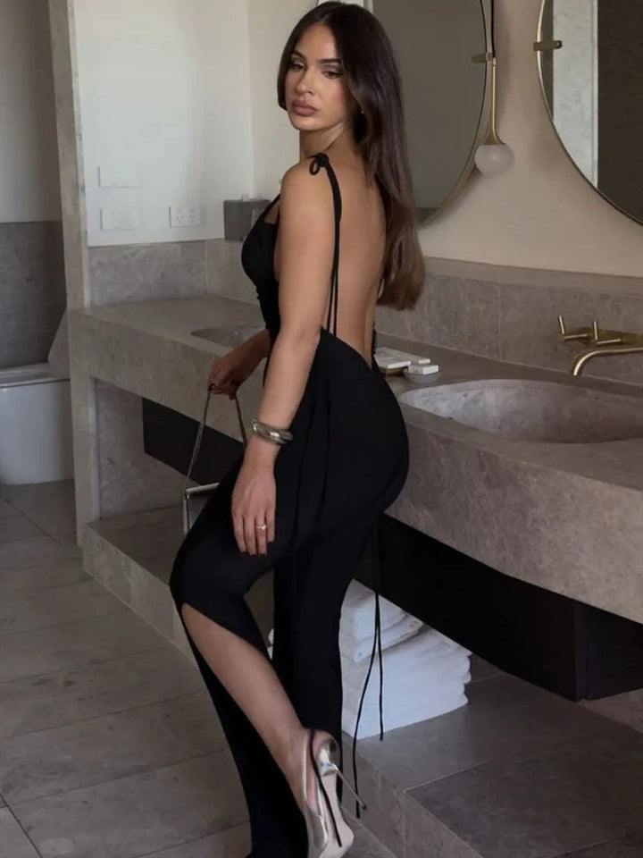 Tamina - Backless and Sleeveless Jumpsuit