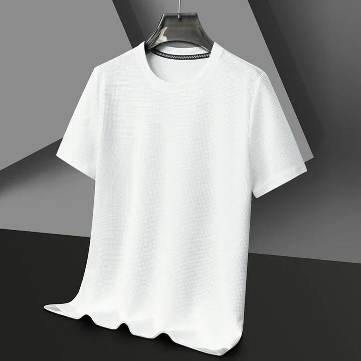 Sajid - Textured Short Sleeve Crew Neck Shirt