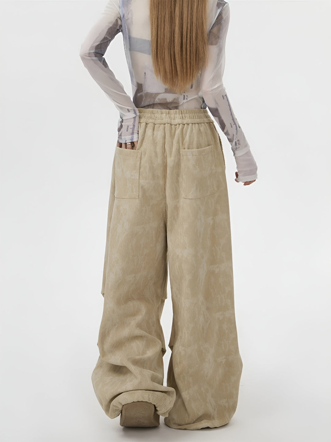 Natasia - Wide Leg and Elastic Waist Pants