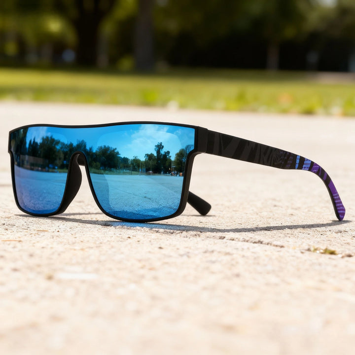 Ivy - Mirrored Sunglasses With Pattern Arms
