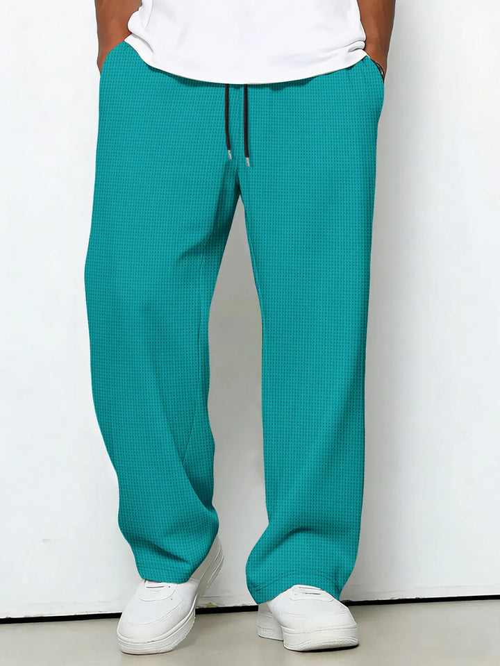 Messi - Casual Drawstring Wide Leg Trousers