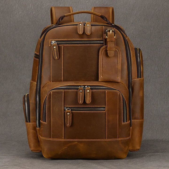 SummitCarry - Vintage Cowhide Leather Travel Backpack