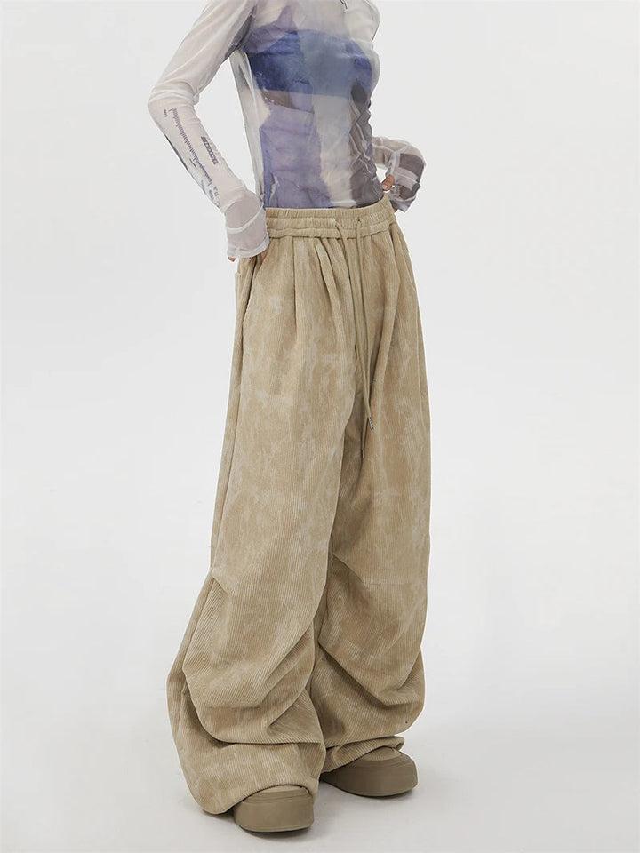 Natasia - Wide Leg and Elastic Waist Pants