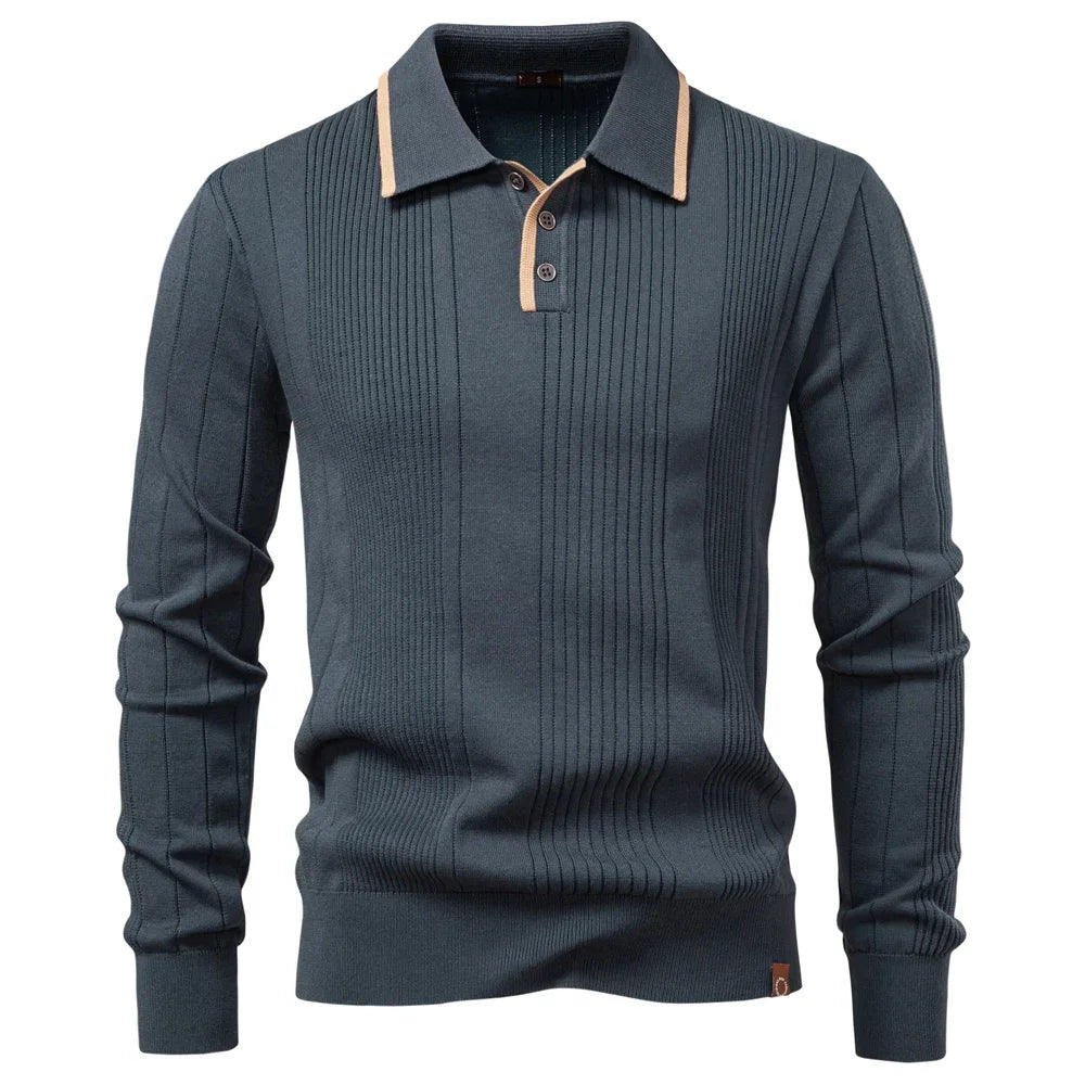 Borcho - Long Sleeve Winter Polo Shirt