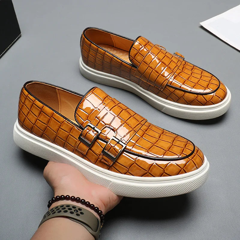 Valik - Crocodile Pattern Loafer