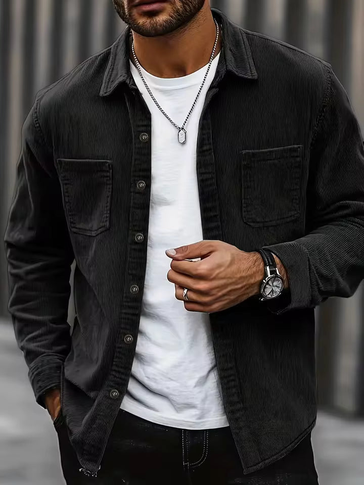 Niroshan - Corduroy Long Sleeve Overshirt