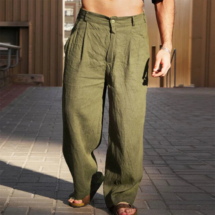 Liping - Wide Leg Linen Trousers