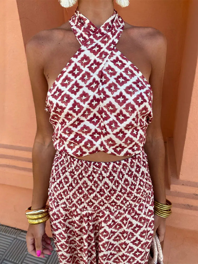 Nelessa - Elegant Off-The-Shoulder Set
