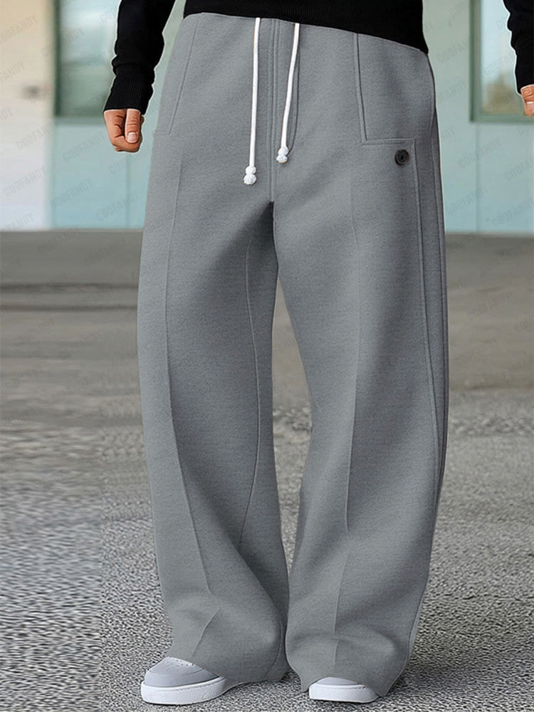 Karelis - Comfy Sporty Wide Leg Pants