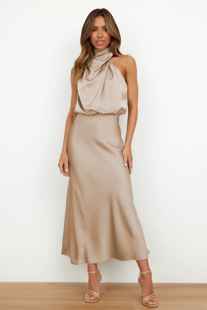 Veleta - Long Satin Dress