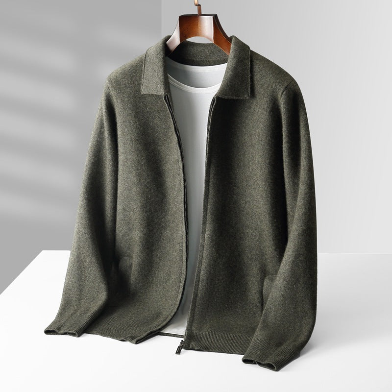 Valian - Elegant Zip-Up Wool Sweater