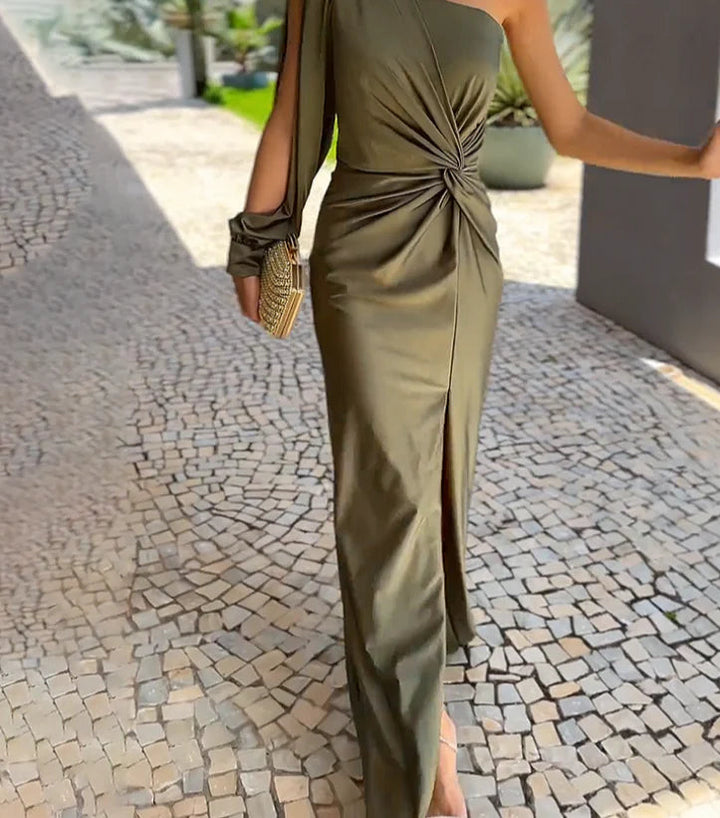 Nanette - Luxury One Shoulder Long Dress