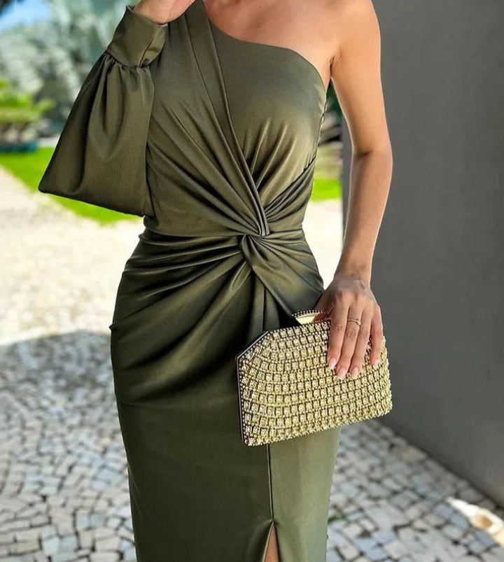 Nanette - Luxury One Shoulder Long Dress