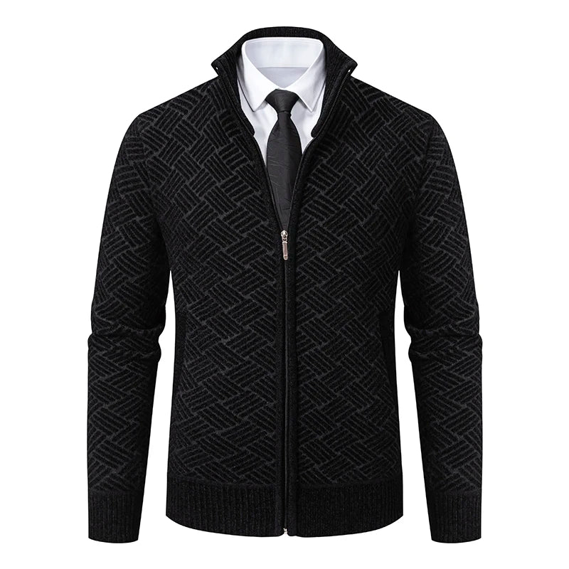 Guilherme - Chunky Knit Cardigan with Zipper