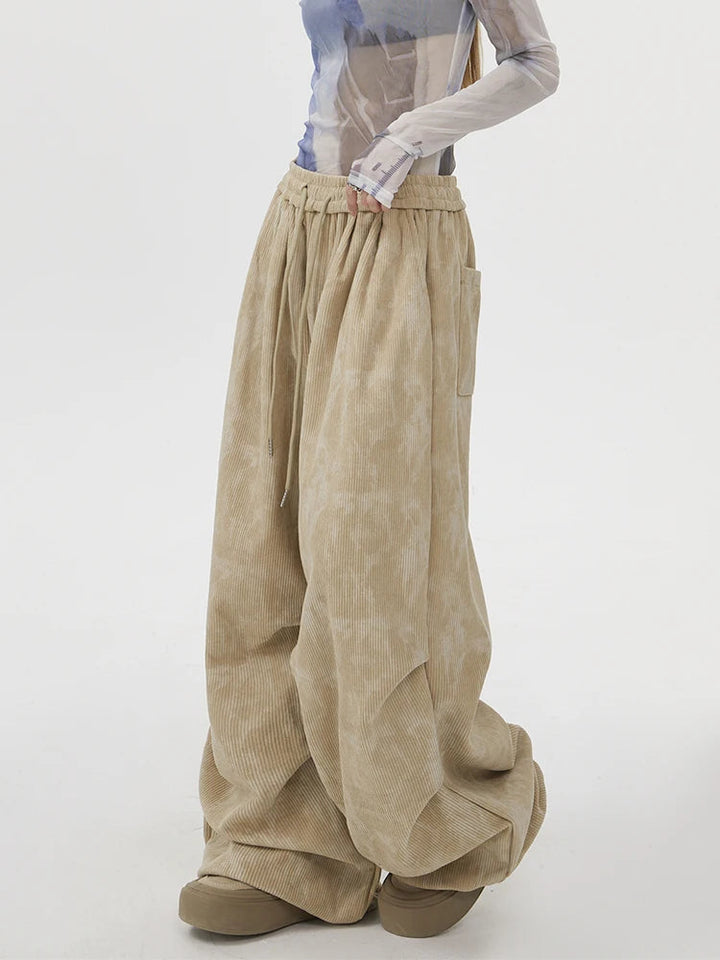Natasia - Wide Leg and Elastic Waist Pants