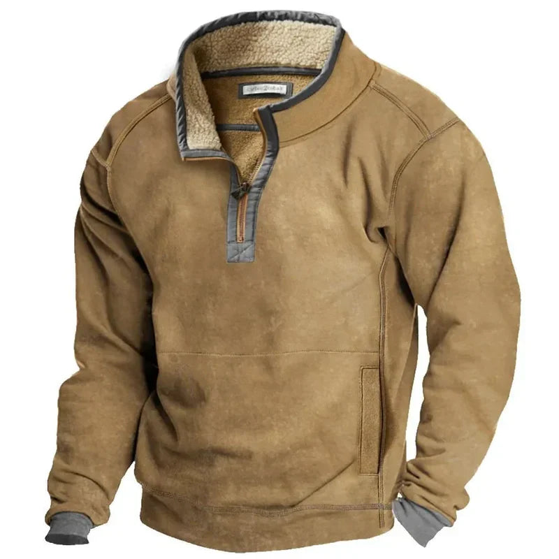 Farley - Fleece Lined Sweater With Zipper