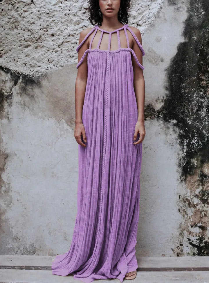 Nuriya - Sleeveless and Backless Long Dress