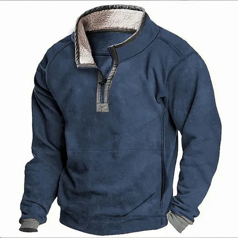 Farley - Fleece Lined Sweater With Zipper