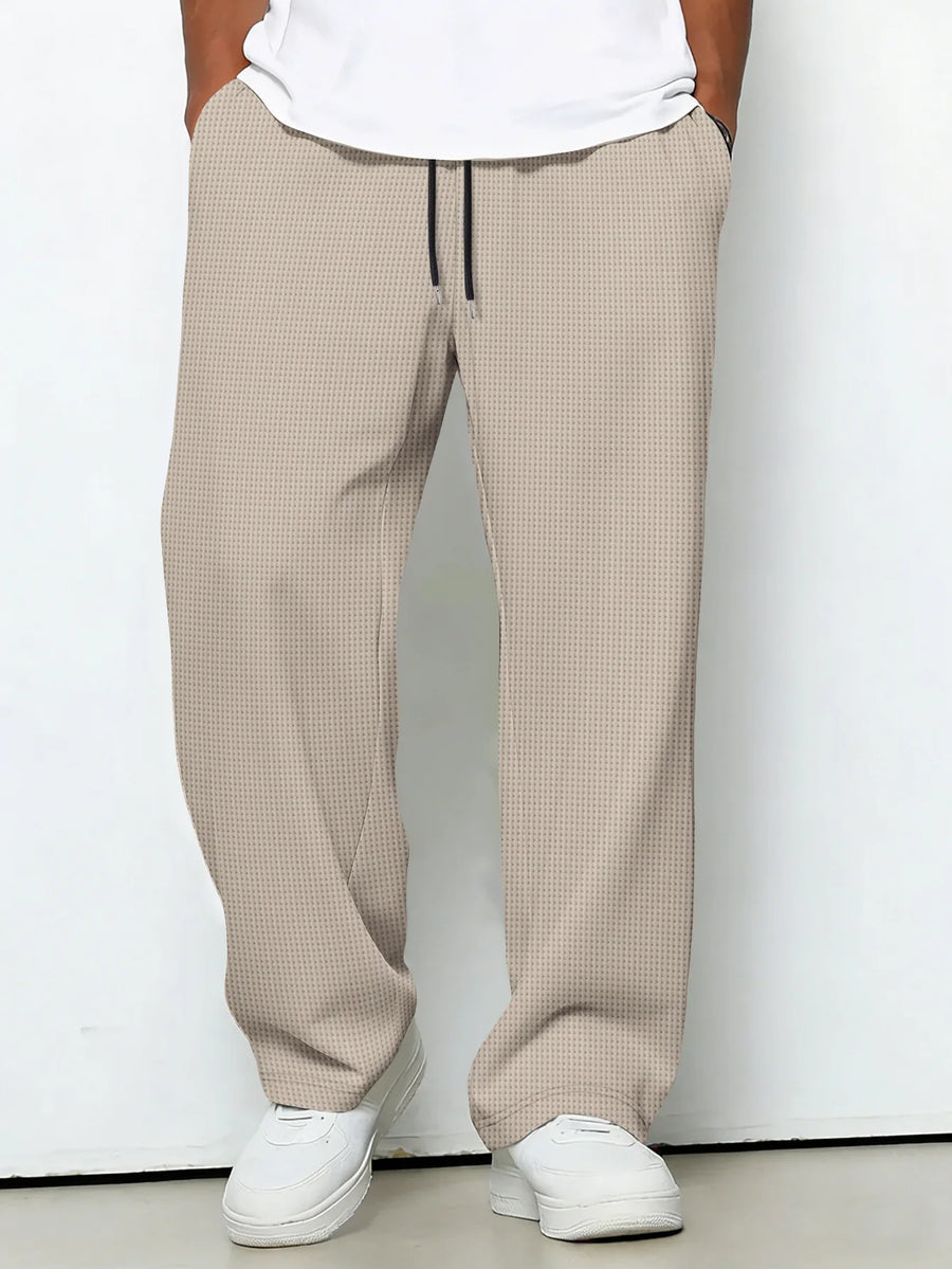 Messi - Casual Drawstring Wide Leg Trousers