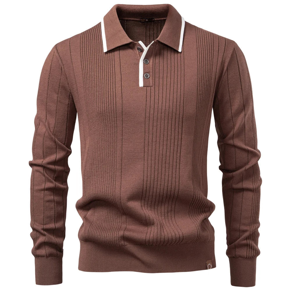 Borcho - Long Sleeve Winter Polo Shirt