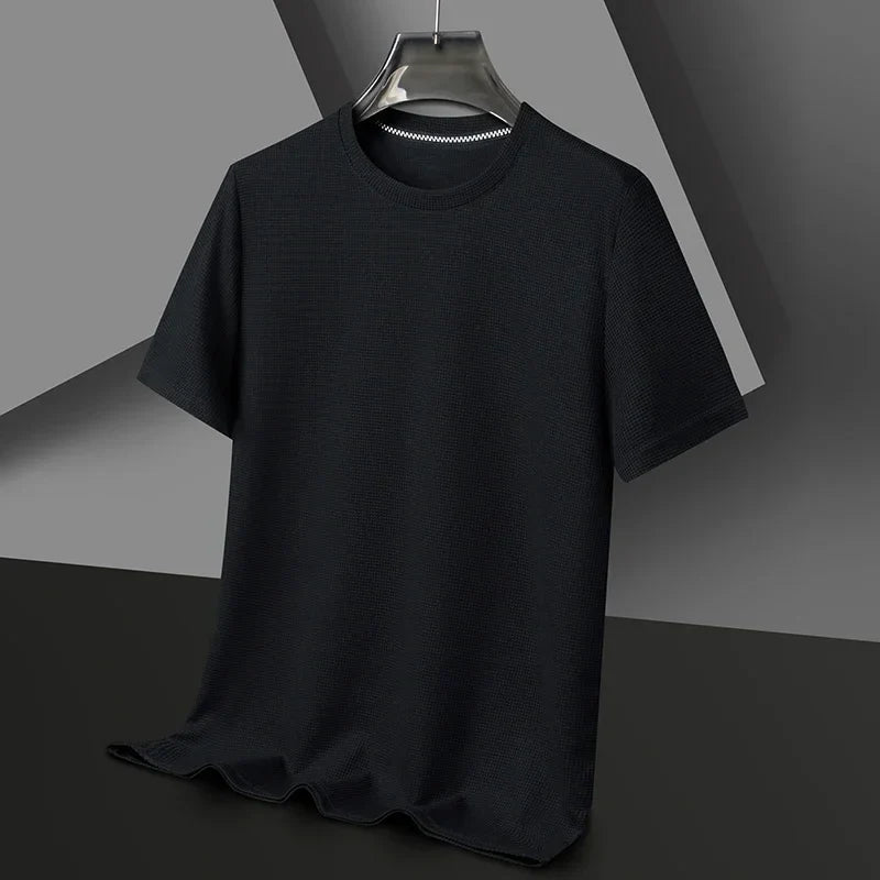 Sajid - Textured Short Sleeve Crew Neck Shirt