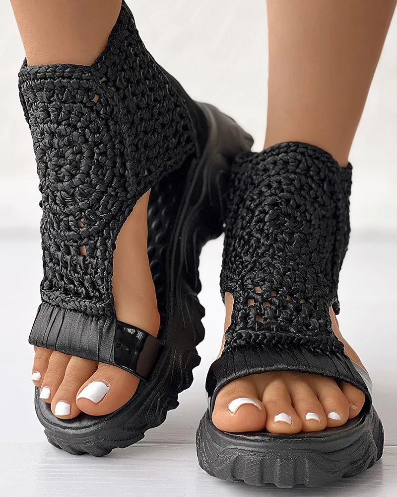 Dhita - Boho Knit Sandals
